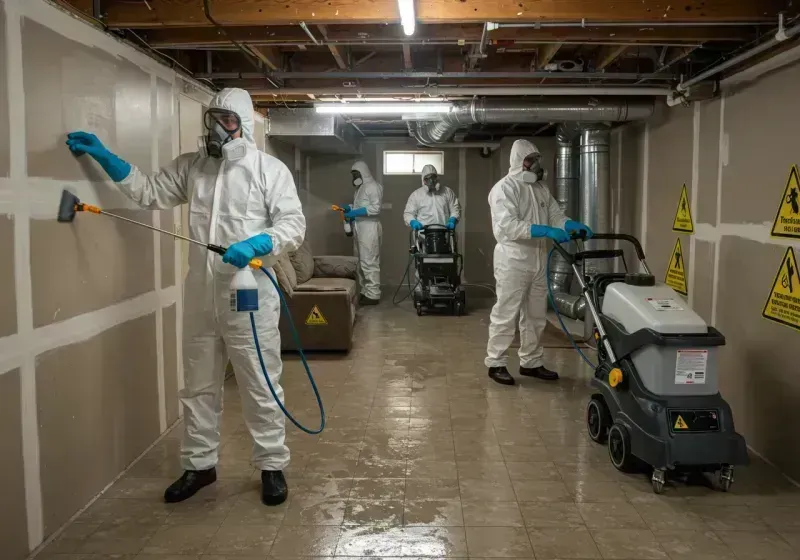 Basement Moisture Removal and Structural Drying process in Boonville, NY